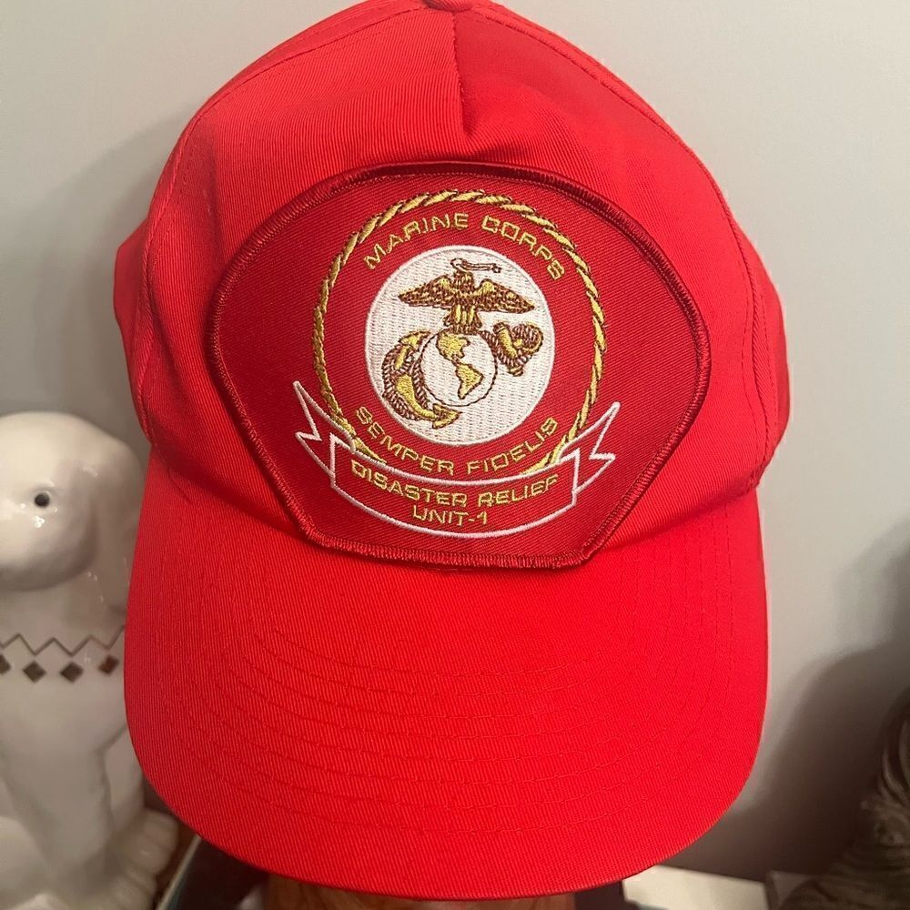 Vintage Toppers Marine Corps Semper Fidelis patch SnapBack hat. Men’s OSFA